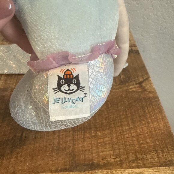 Jellycat Mermaid Plush Little Aqua Lily Blue Pink Iridescent Tail 13” - Picture 5 of 8